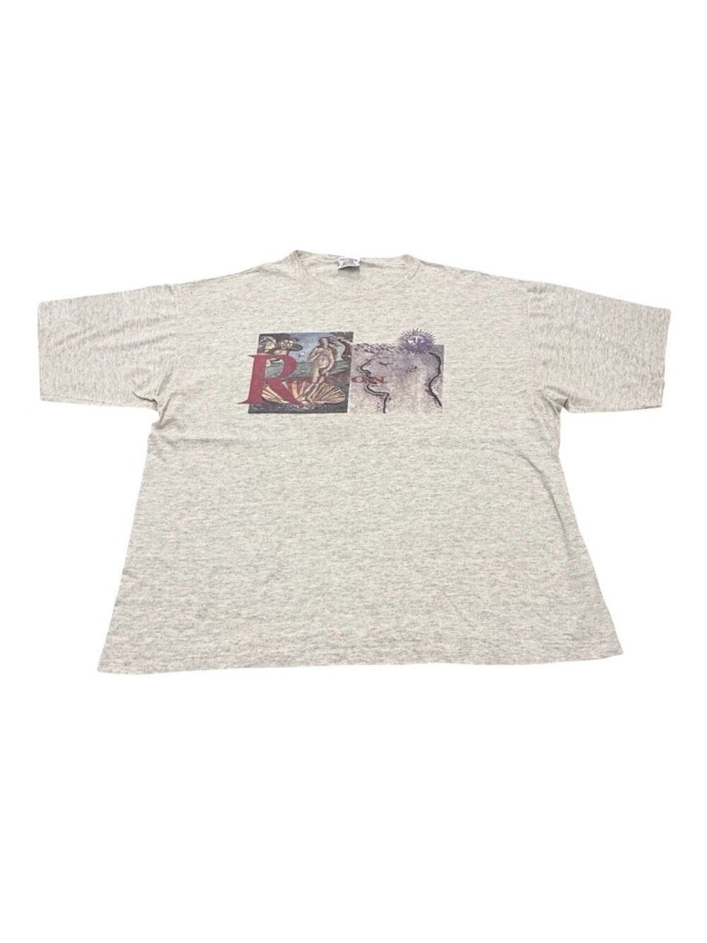 Vintage 1980s Reunion Menswear Abstract Art Single Stitch T Shirt Made in USA